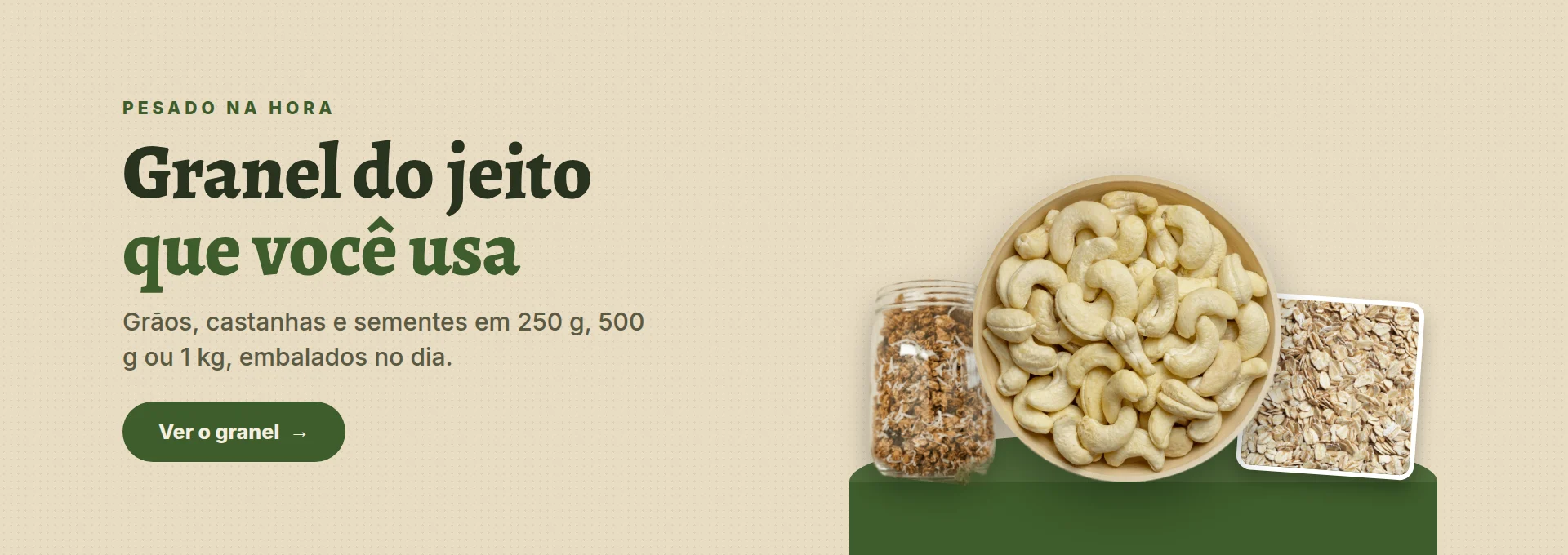 Empório Grão da Terra — Granel do jeito